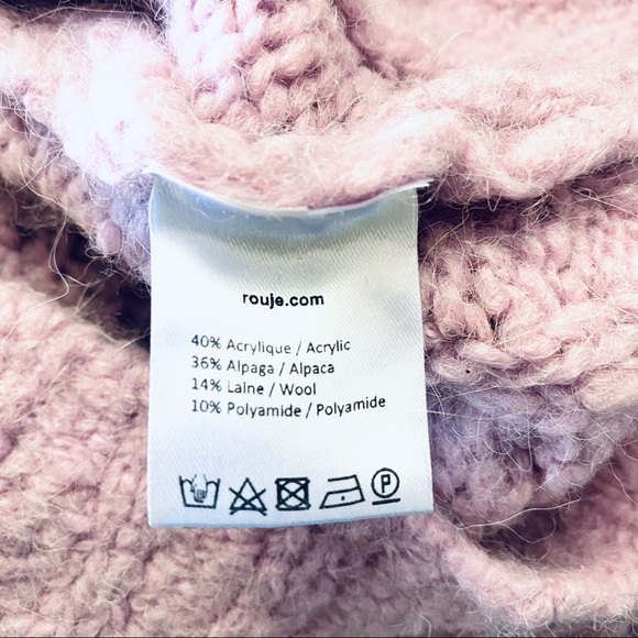 Rouje Paris Cult Bloggers Fave Purple Lilac Knit Cardigan Sweater - Picture 9 of 9